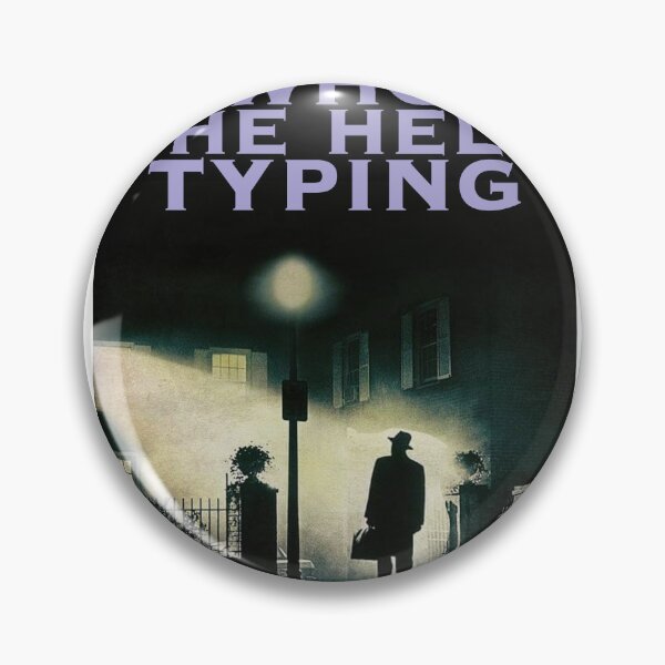 Item preview, who the hell typing sticker designed and sold by carterbrown.