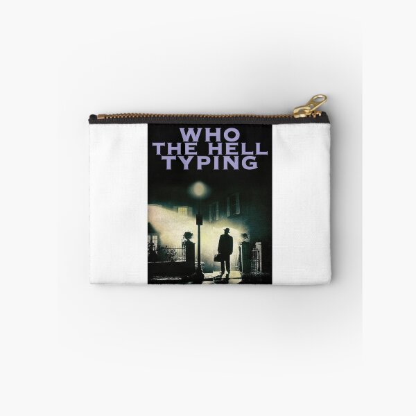 Item preview, who the hell typing sticker designed and sold by carterbrown.