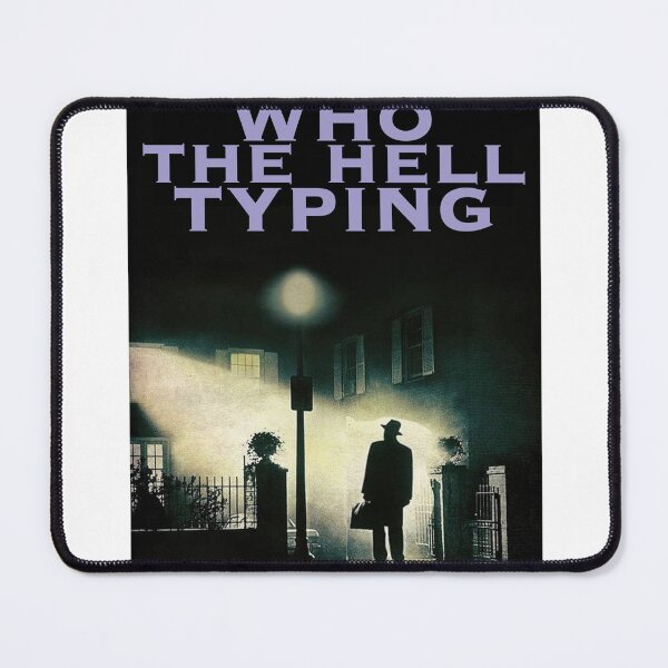 Item preview, who the hell typing sticker designed and sold by carterbrown.