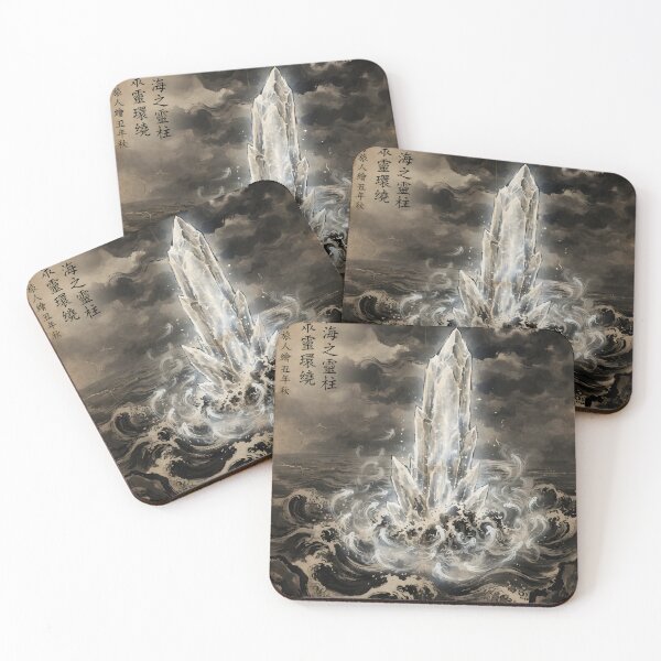 Item preview, The Pillar of Abyssal Light Sumi-e Ink Wash designed and sold by DuckOddity.