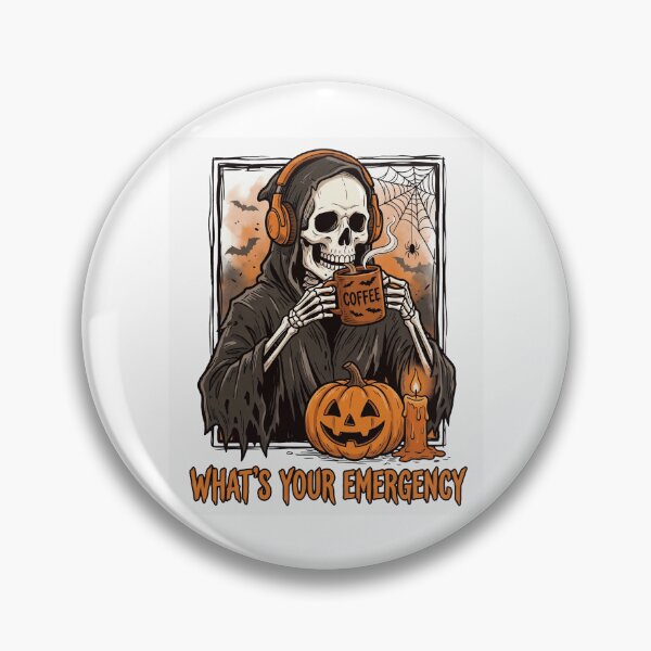 Item preview, What'S Your Emergency Halloween Skeleton 911 Dispatcher designed and sold by AAlyeldin.