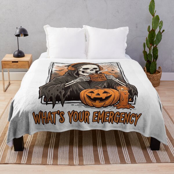 Item preview, What'S Your Emergency Halloween Skeleton 911 Dispatcher designed and sold by AAlyeldin.