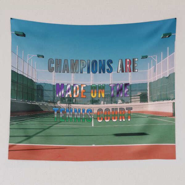 Item preview, Champions are Made on the Tennis Court #6 designed and sold by Holy JM Designs.