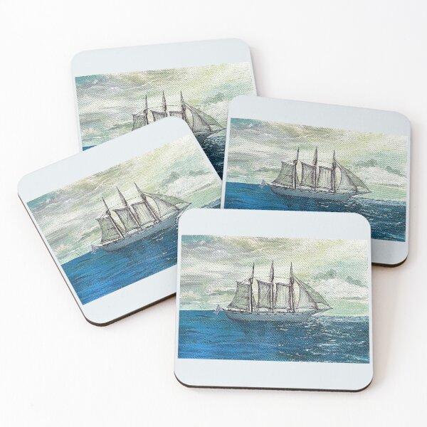 Item preview, Classic Sailing Ship Acrylic painting on Sea designed and sold by Artflix07.