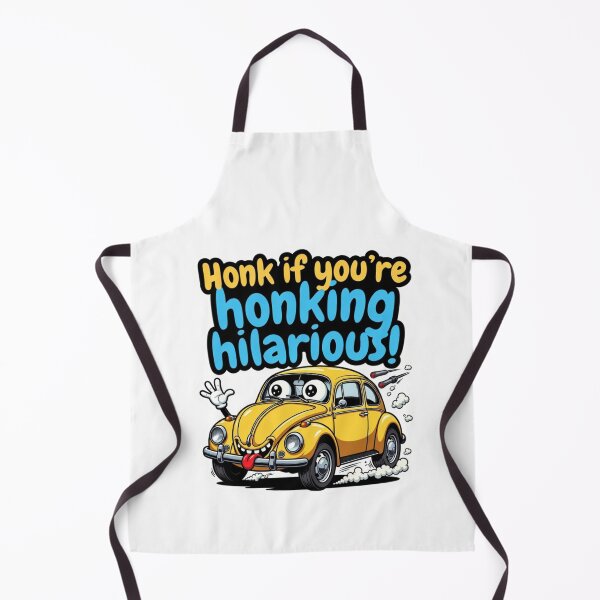Item preview, Honk If You're Honking Hilarious Cartoon Car designed and sold by ExploreAura Studio.