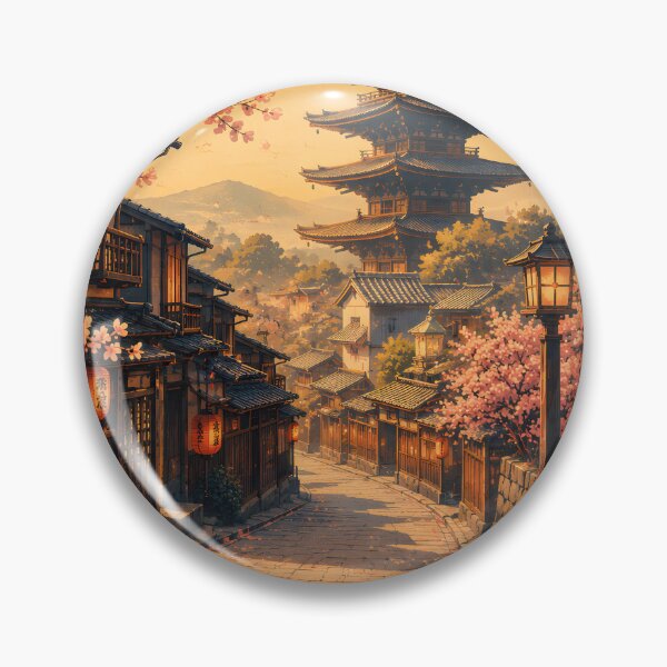 Item preview, Kyoto Japan Vintage Travel Poster | Sakura Wall Art | Japanese Pagoda Print | Mid Century Travel Decor designed and sold by bauschberts.