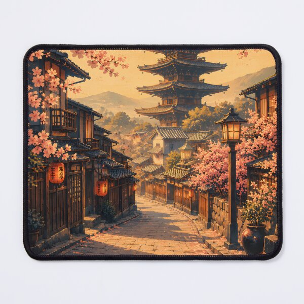 Item preview, Kyoto Japan Vintage Travel Poster | Sakura Wall Art | Japanese Pagoda Print | Mid Century Travel Decor designed and sold by bauschberts.
