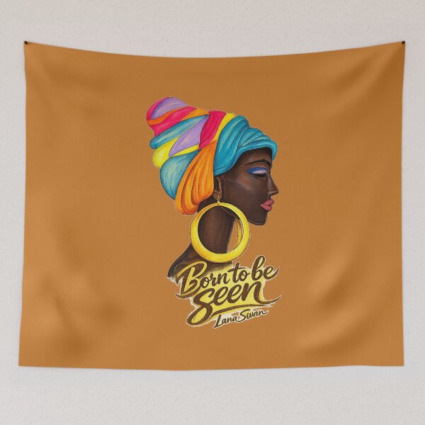 Item preview, BORN TO BE SEEN | African Woman Portrait | Terracotta Edition by Lana Swan designed and sold by BlueberrySwan.