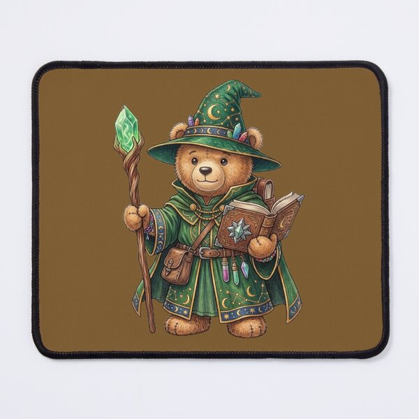 Item preview, Teddy Bear Wizard Adventurer RPG Sticker designed and sold by AestheticRPG .
