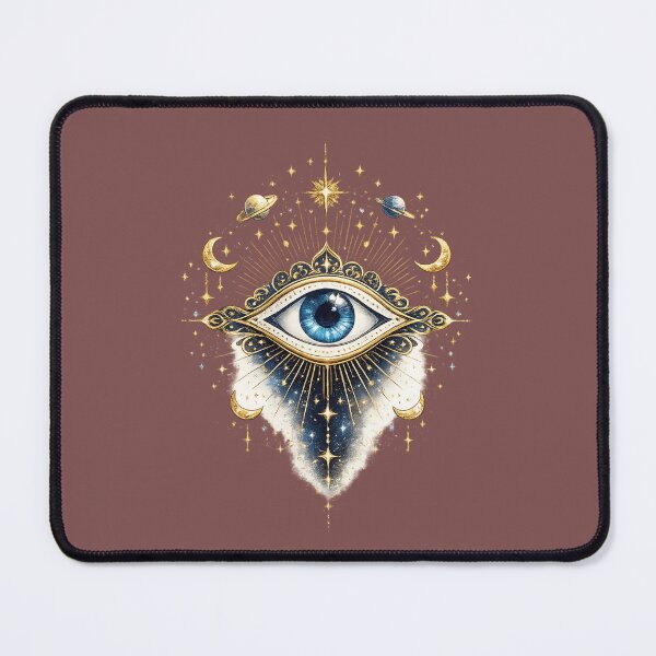 Item preview, Celestial Evil Eye | Mystical Boho Protection Sticker | Moon & Stars Spiritual Art designed and sold by designbyuzi.