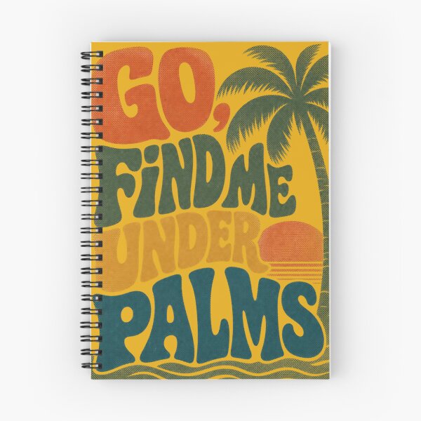Item preview, Go, Find Me Under Palms – Retro Tropical Typography Design designed and sold by Jandedan.