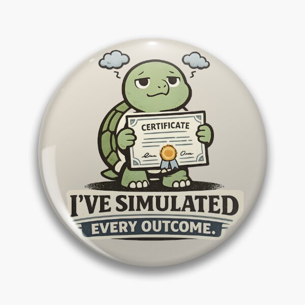 Item preview, Certified Overthinker Turtle Shirt, I've Simulated Every Outcome, Funny Anxiety Quote Tee, Overthinking Humor, Cute Turtle Graphic, Mental Health Gift designed and sold by  MAD's Recreation Studio.