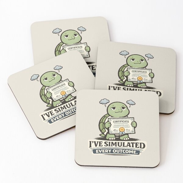 Item preview, Certified Overthinker Turtle Shirt, I've Simulated Every Outcome, Funny Anxiety Quote Tee, Overthinking Humor, Cute Turtle Graphic, Mental Health Gift designed and sold by  MAD's Recreation Studio.