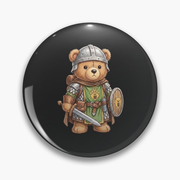Item preview, Teddy Bear Fighter Adventurer RPG Sticker designed and sold by AestheticRPG .