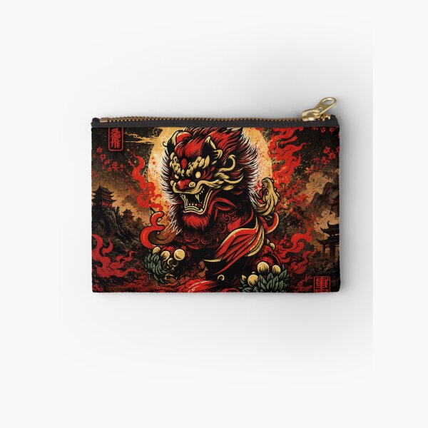 Item preview, Guardian Lion: Symbol of Strength and Protection designed and sold by Fei Long Design Hub.