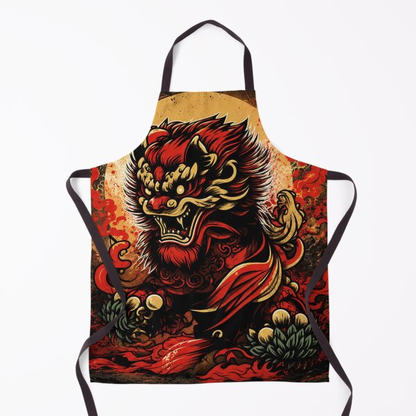 Item preview, Guardian Lion: Symbol of Strength and Protection designed and sold by Fei Long Design Hub.