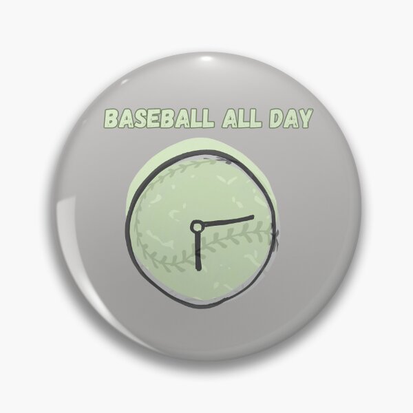 Item preview, Baseball All Day Baseball Clock Vintage T-Shirt | Funny Baseball Fan Gift designed and sold by emiliacreations.