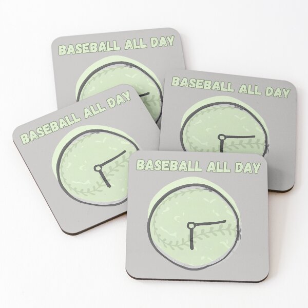 Item preview, Baseball All Day Baseball Clock Vintage T-Shirt | Funny Baseball Fan Gift designed and sold by emiliacreations.