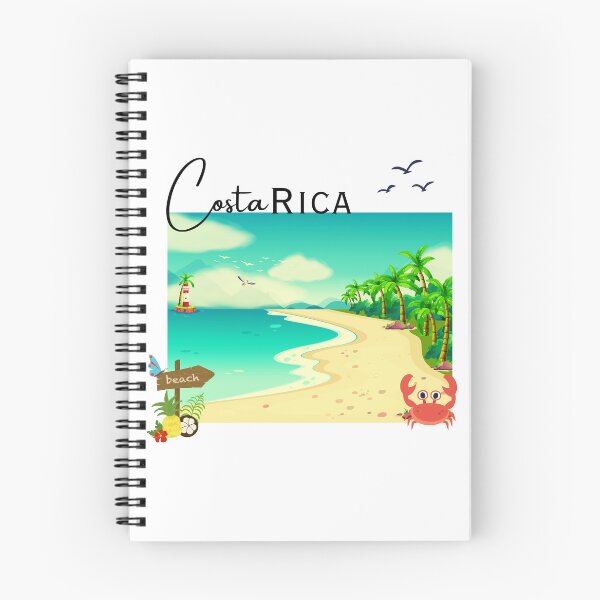 Item preview, Costa Rica Beach Paradise – Tropical Lighthouse & Palm Trees Illustration designed and sold by DonnaRaine.