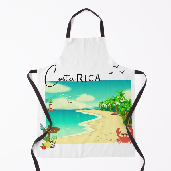 Item preview, Costa Rica Beach Paradise – Tropical Lighthouse & Palm Trees Illustration designed and sold by DonnaRaine.