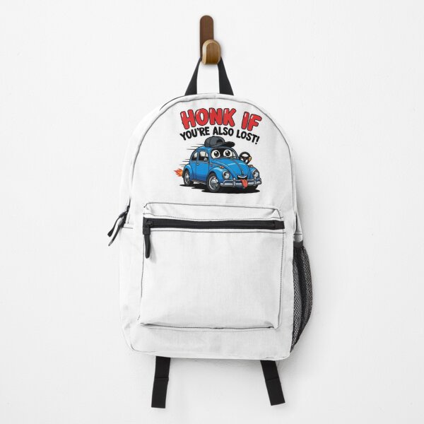 Item preview, Honk If You're Also Lost Cartoon Car designed and sold by ExploreAura Studio.