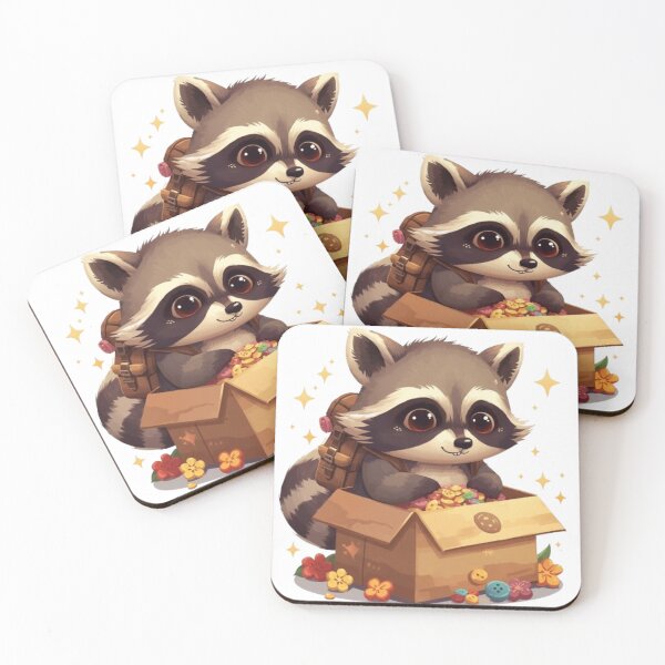Item preview, Cute Trash Panda Explorer | Funny Raccoon Treasure Hunter Design designed and sold by Stylestickers55.
