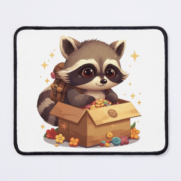 Item preview, Cute Trash Panda Explorer | Funny Raccoon Treasure Hunter Design designed and sold by Stylestickers55.