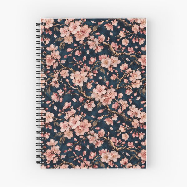 Item preview, Cherry Blossom Gold Ink Japanese Seamless Pattern designed and sold by Inkworksbyshery.