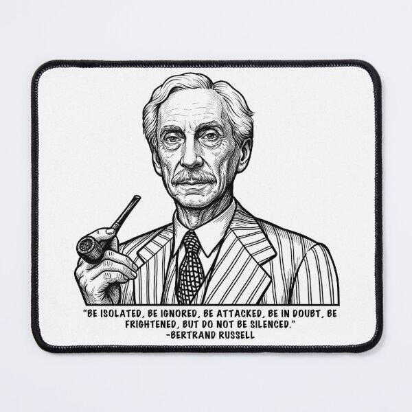 Item preview, Bertrand Russell - Free Speech Philosophical Design designed and sold by Deviant Logic Design.