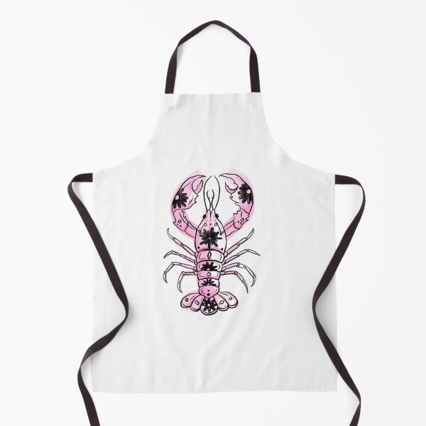 Item preview, Pink floral lobster sketch designed and sold by suzysworld.