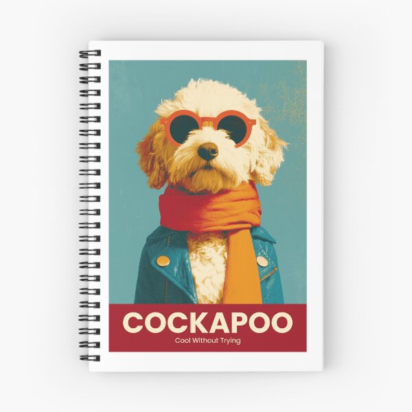 Item preview, Cockapoo Cool Without Trying Art designed and sold by MarkedArtPrints.