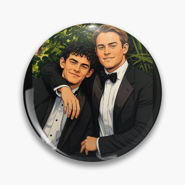 Artikelvorschau, Nick (Kit Connor) und Charlie (Joe Locke) aus Heartstopper beim Ball (Fan-Art) entworfen und verkauft von PopCultureAndStuff.