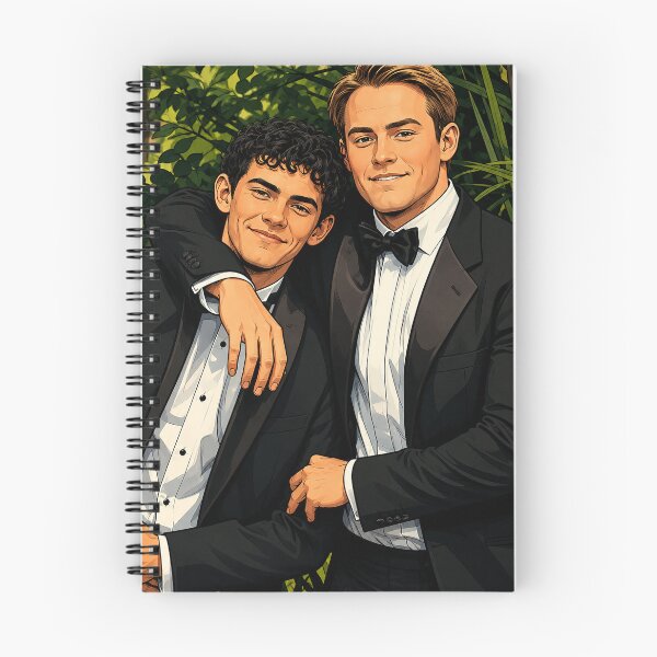 Item preview, Nick (Kit Connor) and Charlie (Joe Locke) from Heartstopper at the ball (fan art) designed and sold by PopCultureAndStuff.