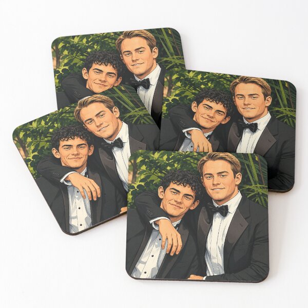 Item preview, Nick (Kit Connor) and Charlie (Joe Locke) from Heartstopper at the ball (fan art) designed and sold by PopCultureAndStuff.