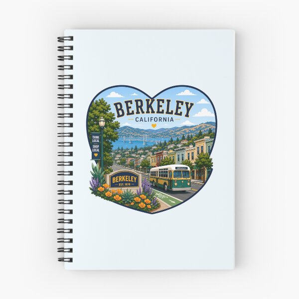 Item preview, Berkeley, California Heart Shape Design designed and sold by Myra365Art.