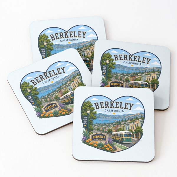 Item preview, Berkeley, California Heart Shape Design designed and sold by Myra365Art.