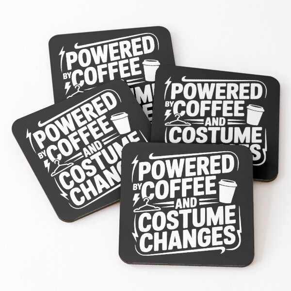 Item preview, Powered by Coffee and Costume Changes designed and sold by theartfulaspie.