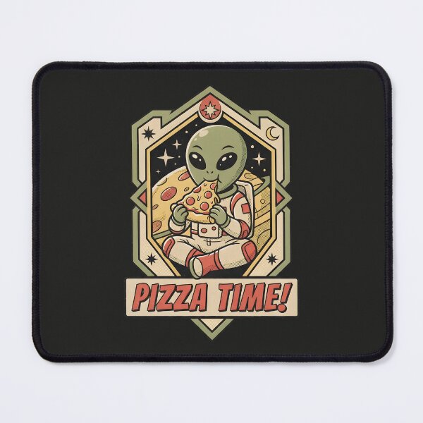 Item preview, Cute Alien Eating Pizza Retro Comic Graphic designed and sold by DuckOddity.