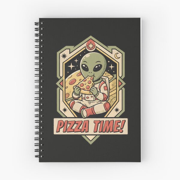 Item preview, Cute Alien Eating Pizza Retro Comic Graphic designed and sold by DuckOddity.