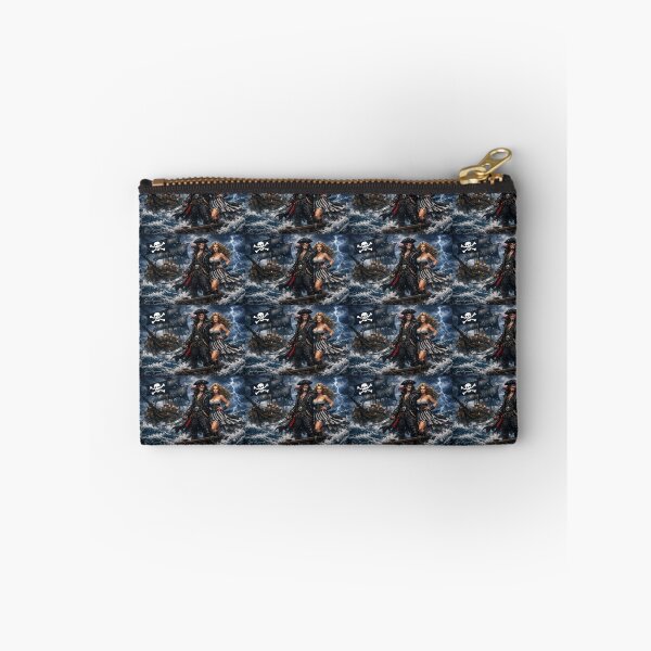 Item preview, Evil Pirate and His Strumpet – Stormy Sea Adventure Art designed and sold by The Art Queen Of Michigan .