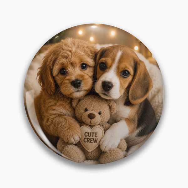 Item preview, Cute Puppy Duo Cute Crew Friends designed and sold by BagFactoryUK.