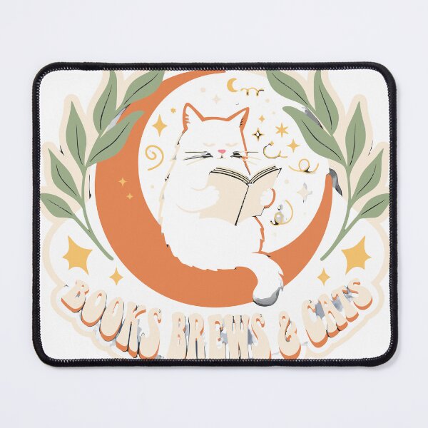 Item preview, Books, Brews cat Cute Black Vintage Sticker designed and sold by inkfusionhub99.