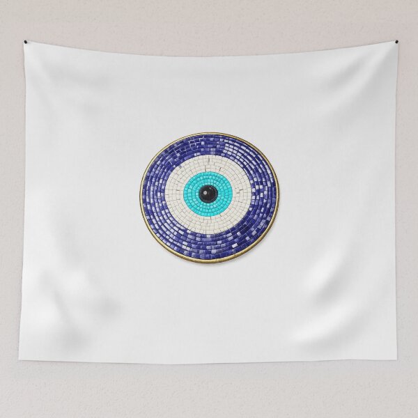 Item preview, Luxury Mosaic Evil Eye Sticker | Celestial Protection Charm | Boho Blue Glass Art designed and sold by designbyuzi.