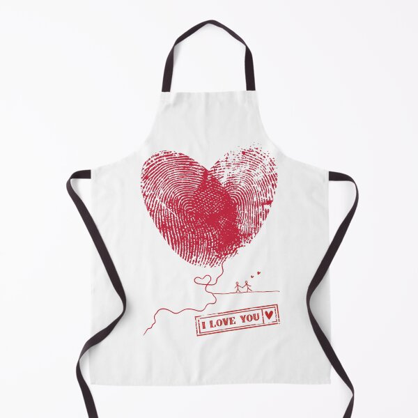 Item preview, Fingerprint Heart Balloon I Love You Art designed and sold by Mediagraphic.
