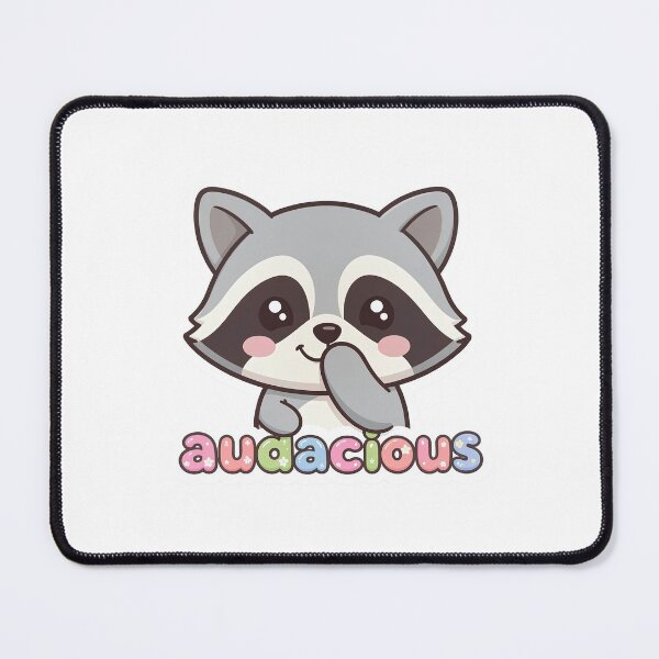 Item preview, audacious kawaii raccoon designed and sold by Disparaging_Word.