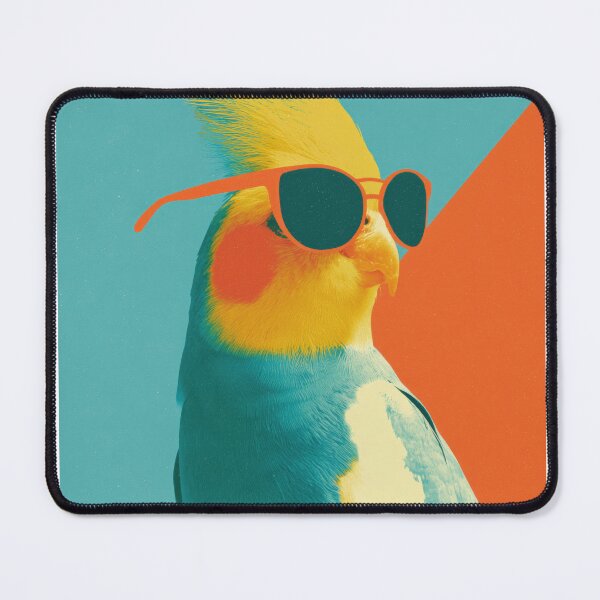 Item preview, Cockatiel Rebel With Feathers Art designed and sold by MarkedArtPrints.