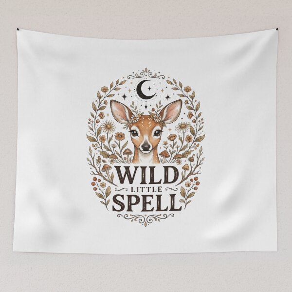 Item preview, Wild Little Spell Forest Magic Wicca Halloween T-Shirt | Witchy Cottagecore Graphic Gift designed and sold by Trendably.