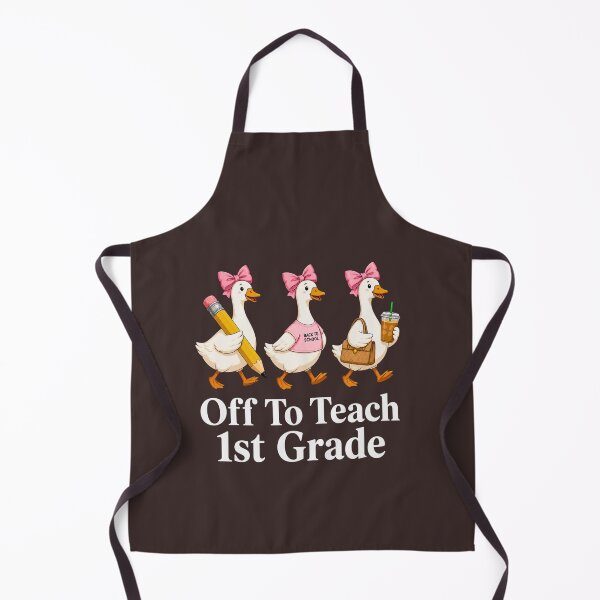 Item preview, Off to Teach 1st Grade – Cute Goose Teacher Design designed and sold by Taha shop⭐⭐⭐⭐⭐.