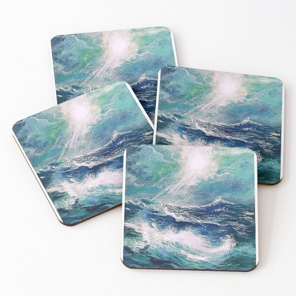 Item preview, Ocean Waves and Dramatic Sky Painting designed and sold by Artflix07.