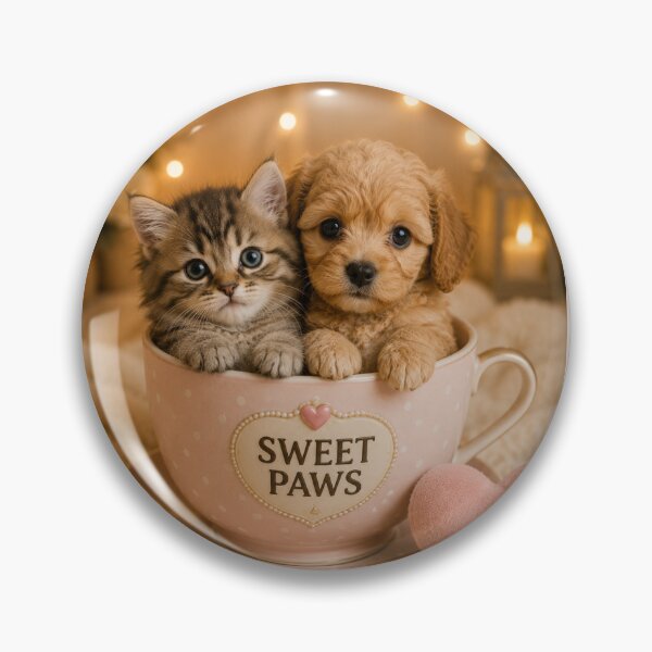 Item preview, Sweet Paws Puppy and Kitten Friends designed and sold by BagFactoryUK.